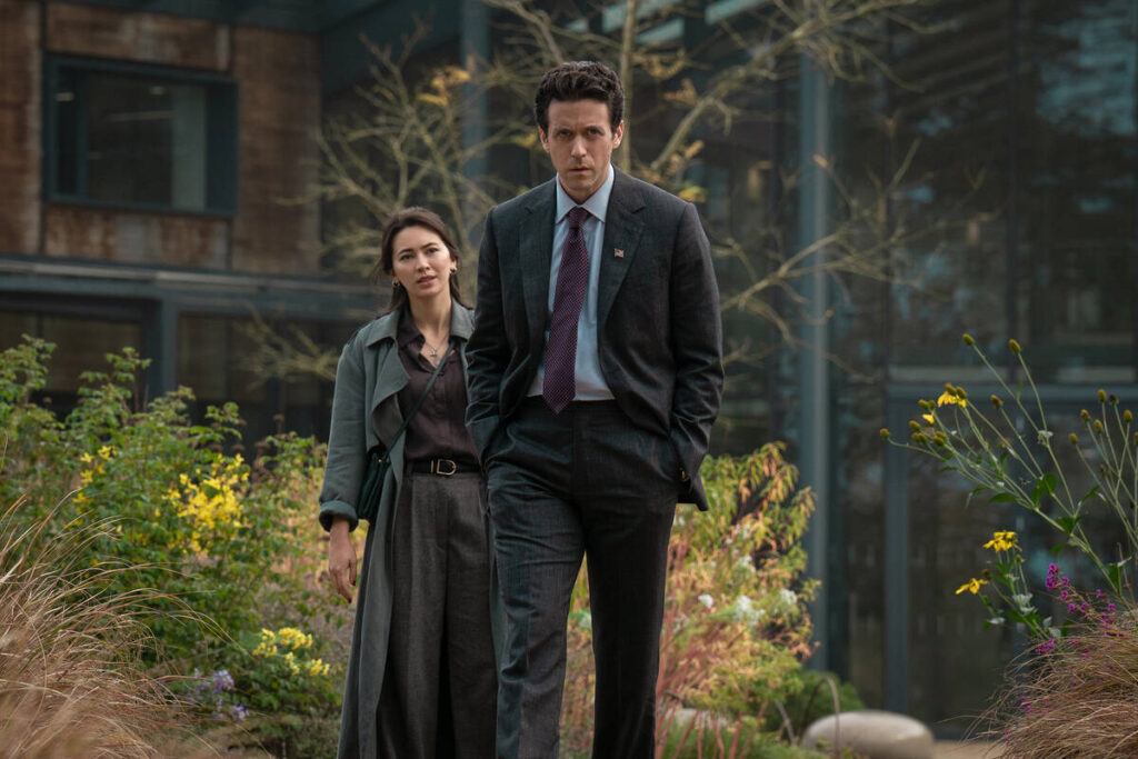 Helen Drew (Jessica Henwick), left, and Daniel Keene (Ashley Zukerman) find themselves in the m ...