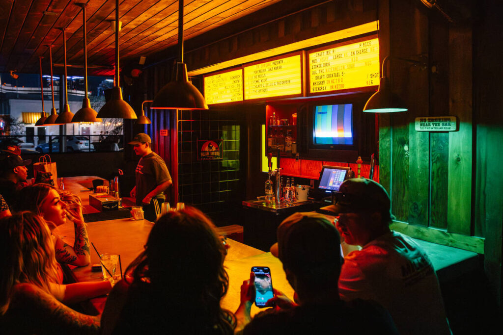 Dustland, a local bar, Saturday, June 20, 2026, in Las Vegas. (Madeline Carter/Las Vegas Review ...