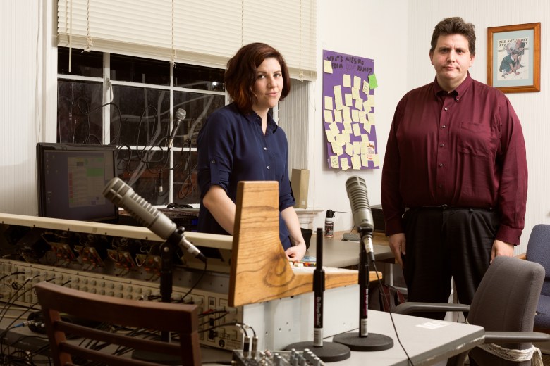 Little Raleigh Radio founders Jacob Downey and Kelly Reid in 2013. Photo by Jeremy M. Lange.