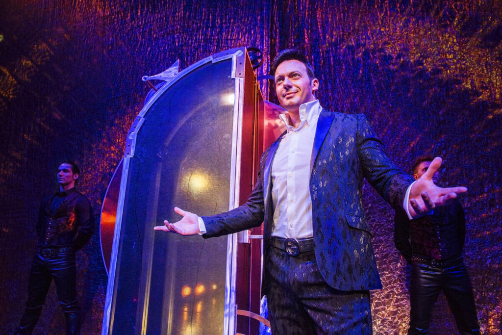 Illusionist David Goldrake rehearses for his new show "Imaginarium" June 22 at the Tropicana Th ...