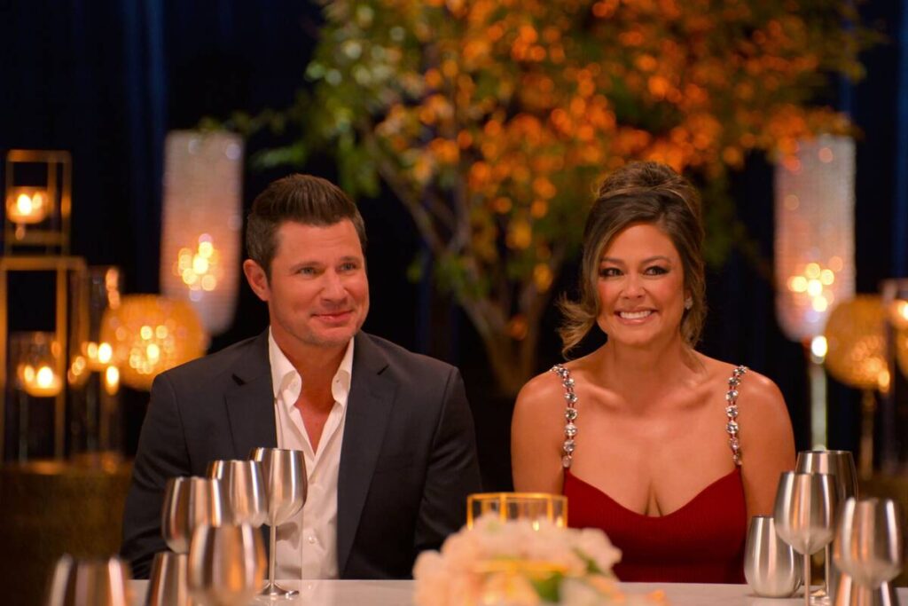 Nick and Vanessa Lachey host “The Ultimatum: Marry or Move On.” (Courtesy of Netflix)