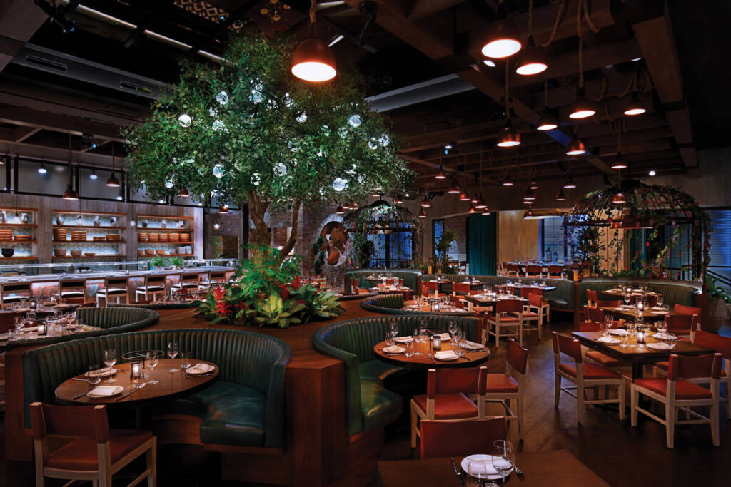The dining room of Catch in Aria on the Las Vegas Strip. (Jaime Biondo)