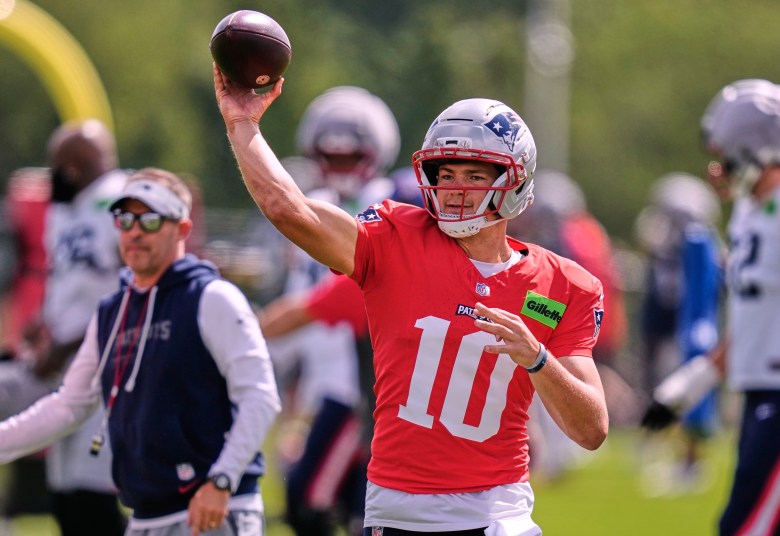 Patriots QB Drake Maye steps up in training camp after Super Bowl run