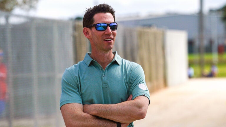 Craig Breslow, Boston Red Sox Chief Baseball Officer. Full squad reporting day for pitchers, catchers and position players. Day 6 of Boston Red Sox Spring Training at Jet Blue Park in Fort Myers, FL.