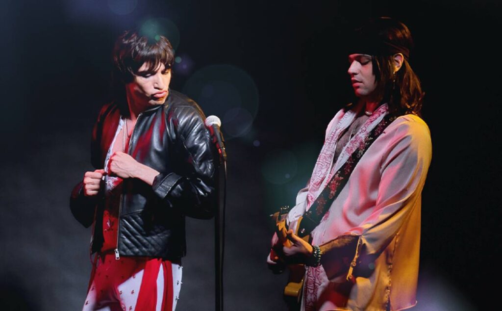 Drew Johnson as Mick Jagger and Anthony Stasi as Keith Richards lead Sin City Stones into X Roc ...