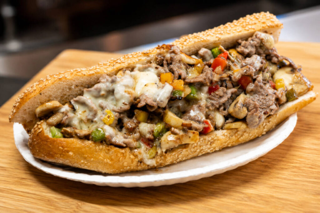 A Philly Special cheesesteak from Shay's Steaks in Town Square Las Vegas, the first expansion b ...