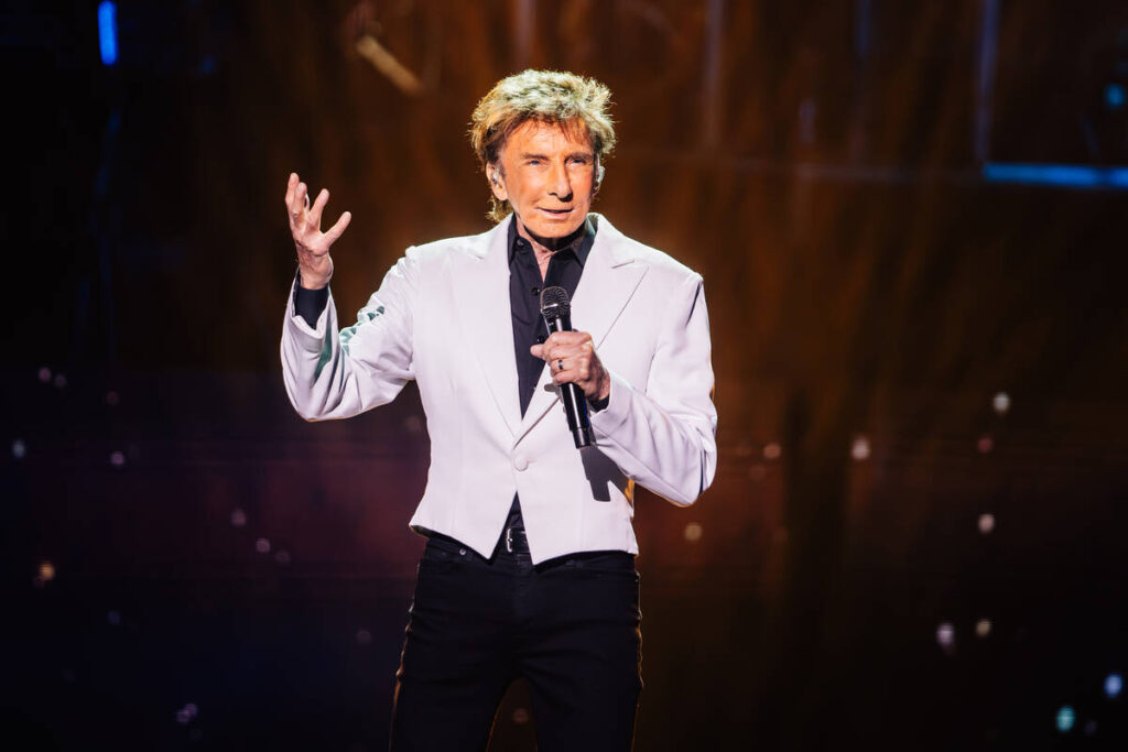 Barry Manilow performs at the Westgate Thursday, July 9, 2026, in Las Vegas. (Madeline Carter/L ...