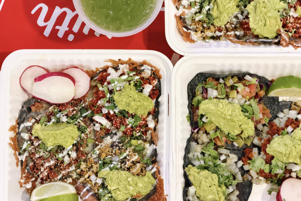 A selection of tacos from Villa's Tacos, the lines-out-the-door Los Angeles taqueria that ...