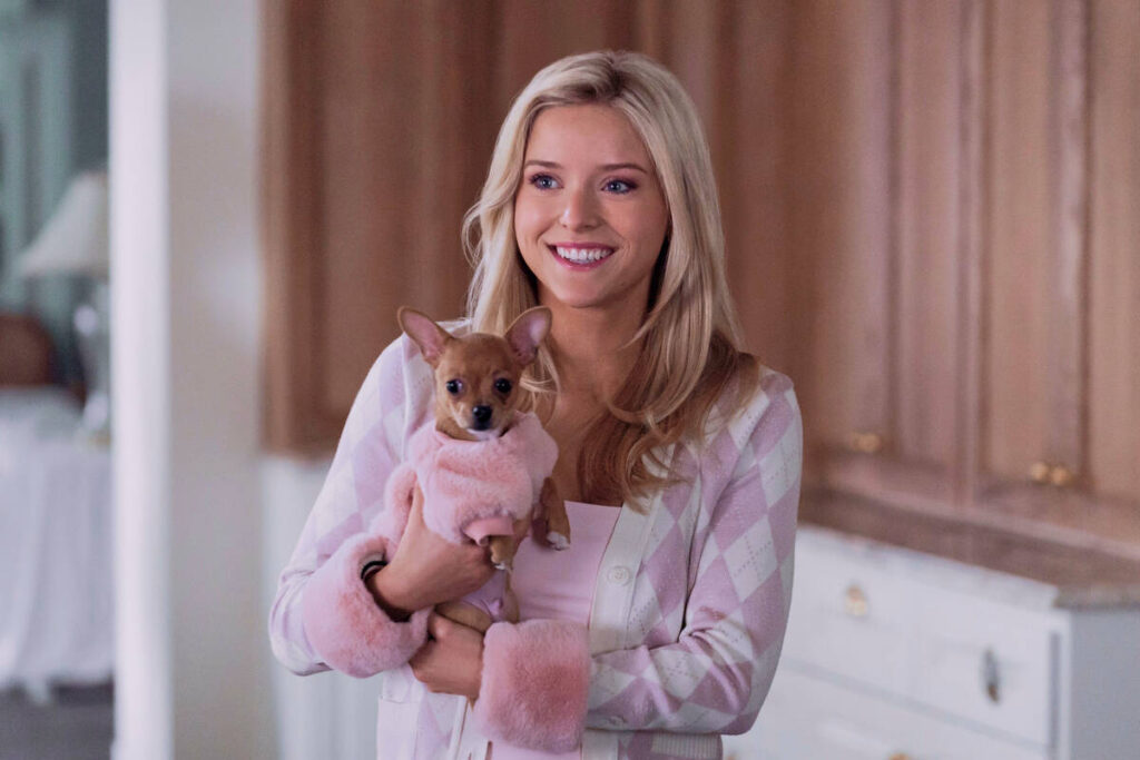 This image released by Prime Video shows Lexi Minetree, as Elle Woods, in a scene from "El ...