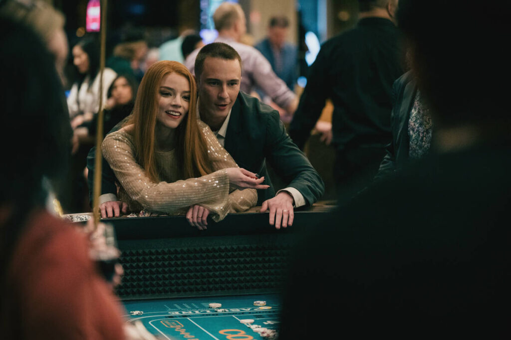 Anya Taylor-Joy and Drew Starkey in "Lucky," premiering July 15, 2026, on Apple TV. (Apple TV)