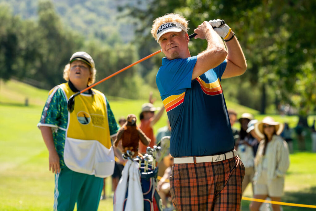 Fortune Feimster as Sam and Will Ferrell as Lonnie in "The Hawk." (Colleen E Hayes/Ne ...