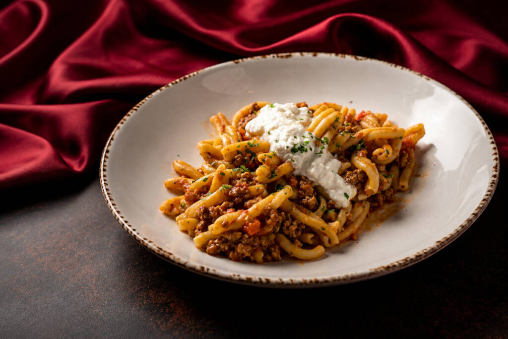 Casarecce Bolognese from Sgrizzi by Chef Marc, a restaurant from longtime Las Vegas chef Marc S ...