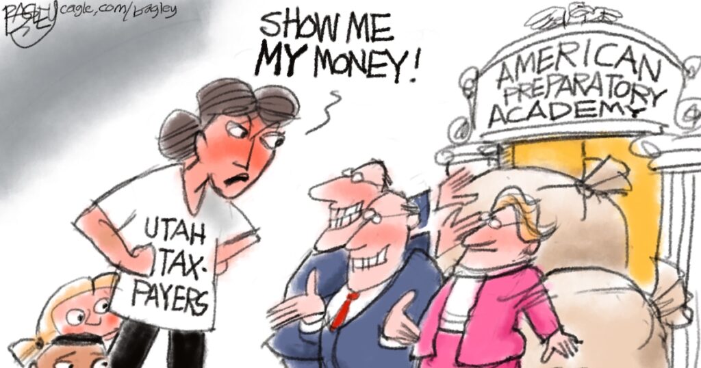 Bagley Cartoon: Show Us the Money