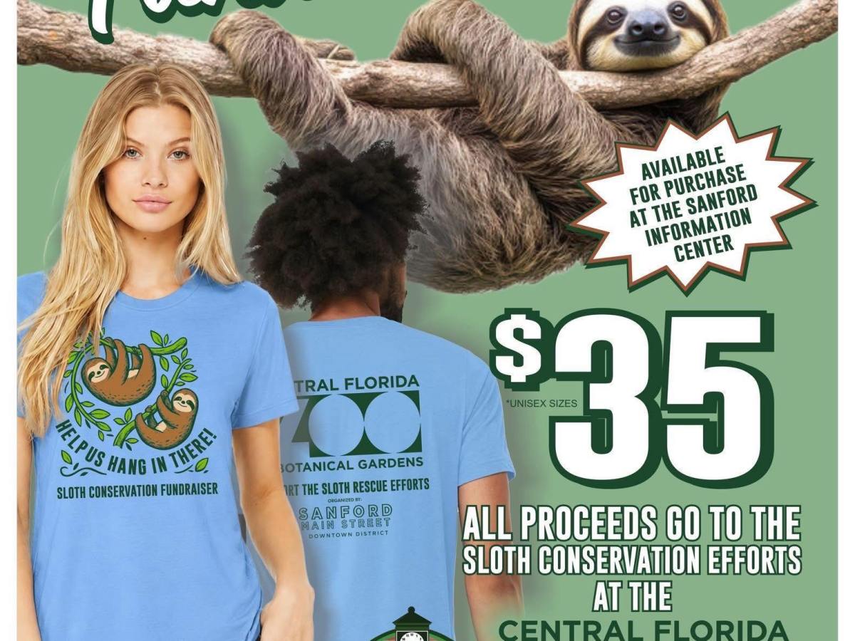 Sanford Main Street launches fundraiser for Central Florida Zoo sloth care