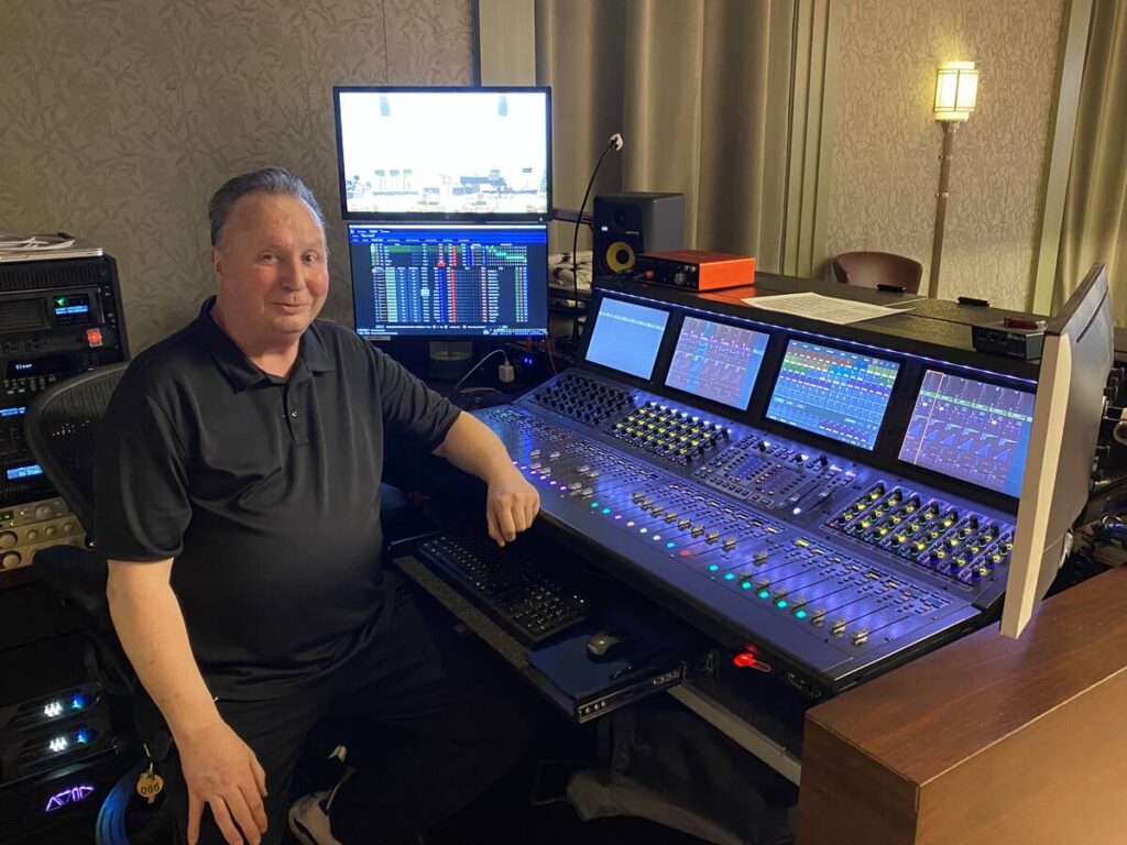 Kevin Harvey, shown at the mixing console at Myron's at The Smith Center, was audio engineer at ...