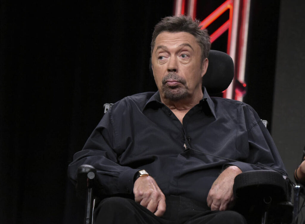 Tim Curry participates in the panel for "The Rocky Horror Picture Show" during the Fox Televisi ...