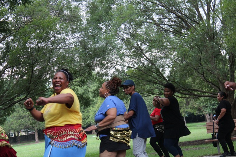 Thursday night #GetFitWithMeeks class attendees. Photo by Jessica Tobes.