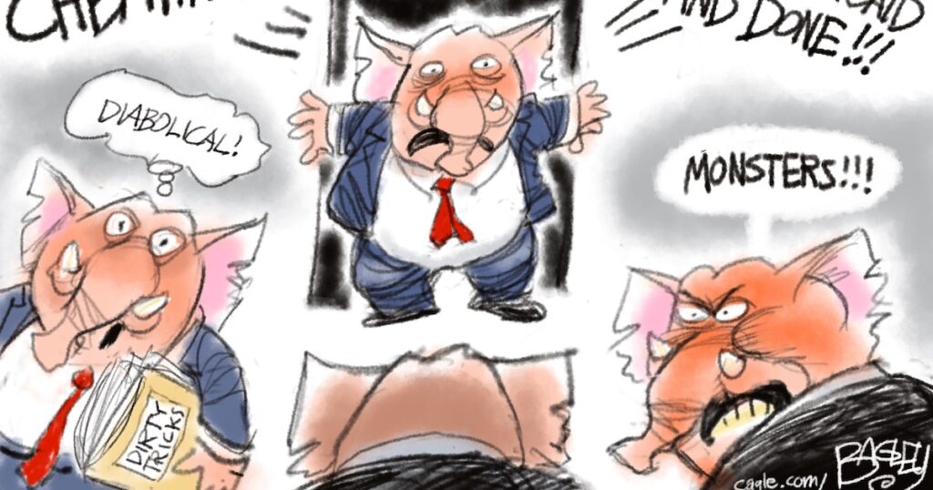 Bagley Cartoon: Dirty Tricks - The Salt Lake Tribune