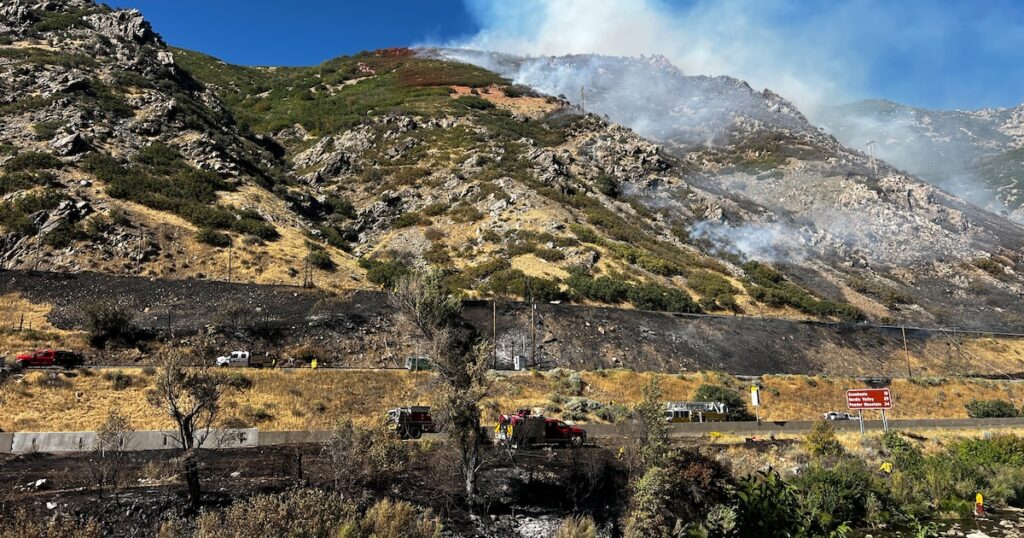 Weber Canyon fire forces Interstate 84 closure on Labor Day weekend