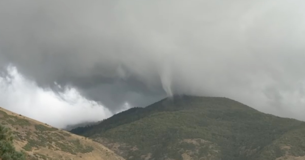 Tornado in Utah touches down in Davis County mountains