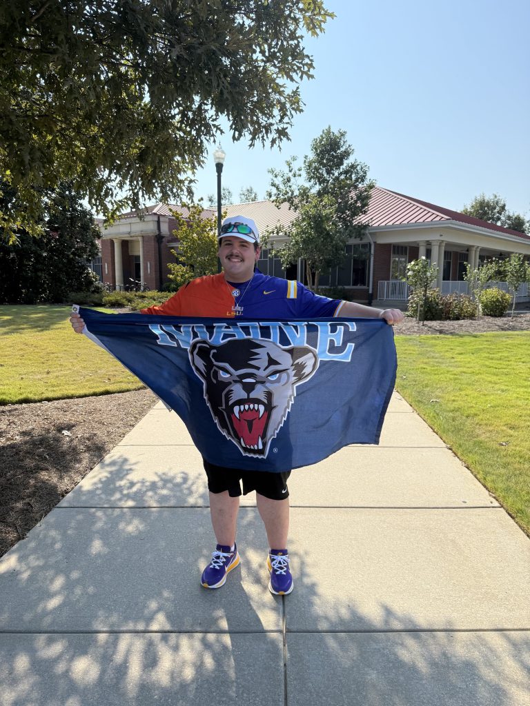 Yes, that was a UMaine flag on ESPN’s ‘College GameDay’