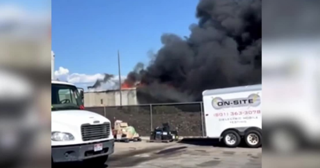 Witness claims hearing 'explosions' during West Jordan fire