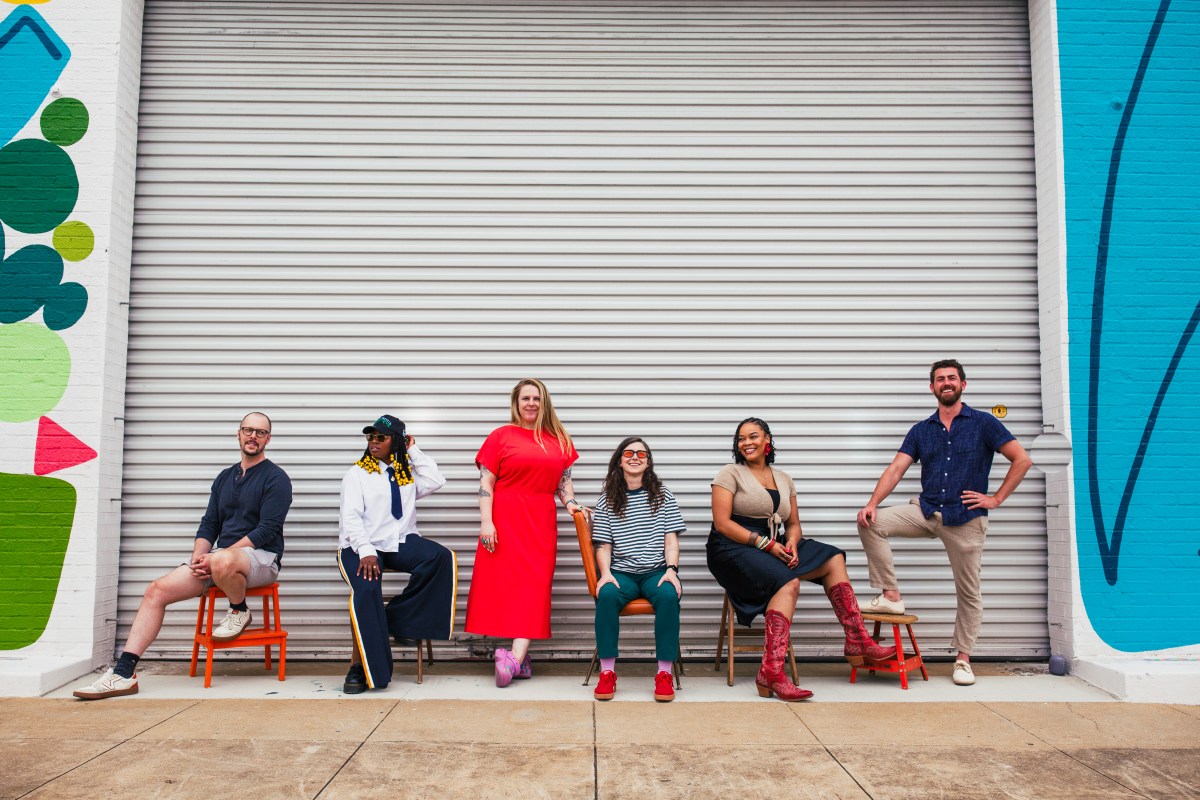 30+ new murals will come to life at FREE Yonder Walls Festival—Oct. 17, 2026 4 Founders of Yonder Walls Mural Festival in front of a blank wall