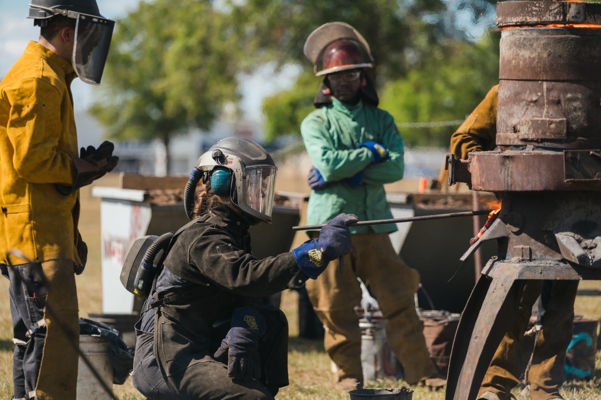 See how 270+ artists make Kentuck Festival a success + how to grab your tickets—Oct. 17 + 18, 2026 2 Sloss Metal Arts demo at Kentuck Festival 2025