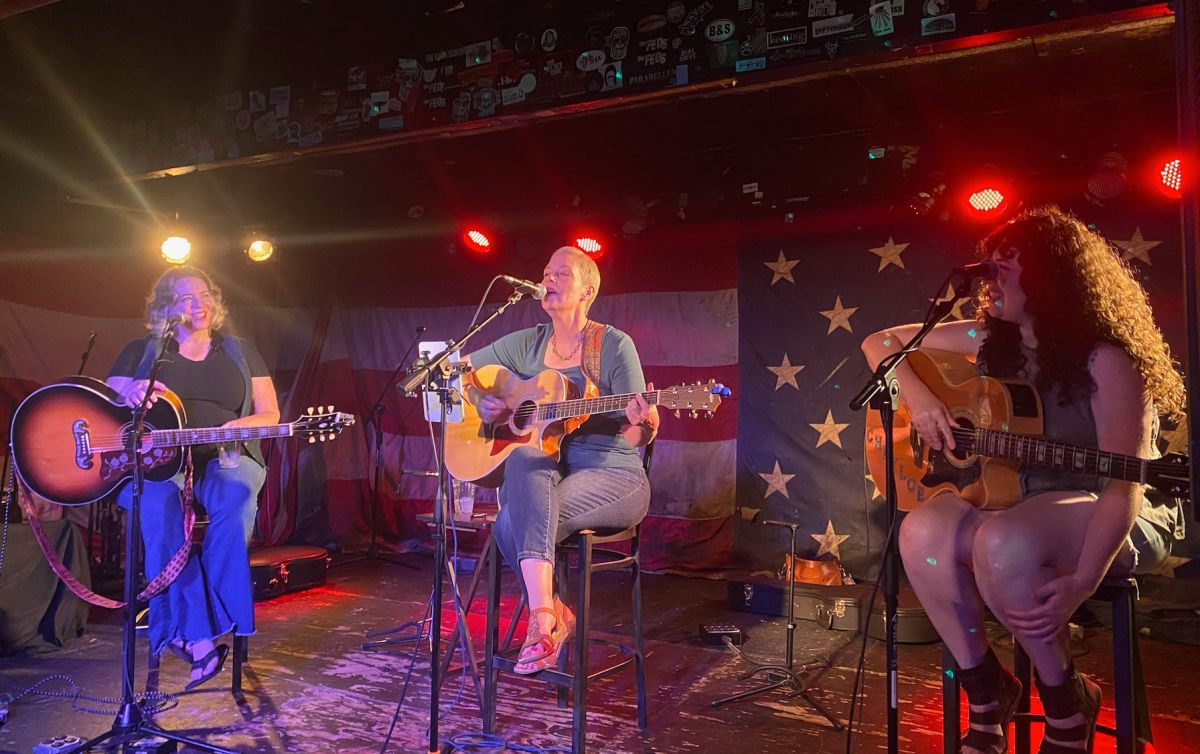 Mollie Robinson, Donna Brooks and Cheyloe at the Nick June 2024 (Rebecca Egeland / BhamNow)