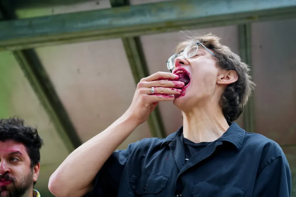 A backyard music festival in Spenard crowns a beet-eating king