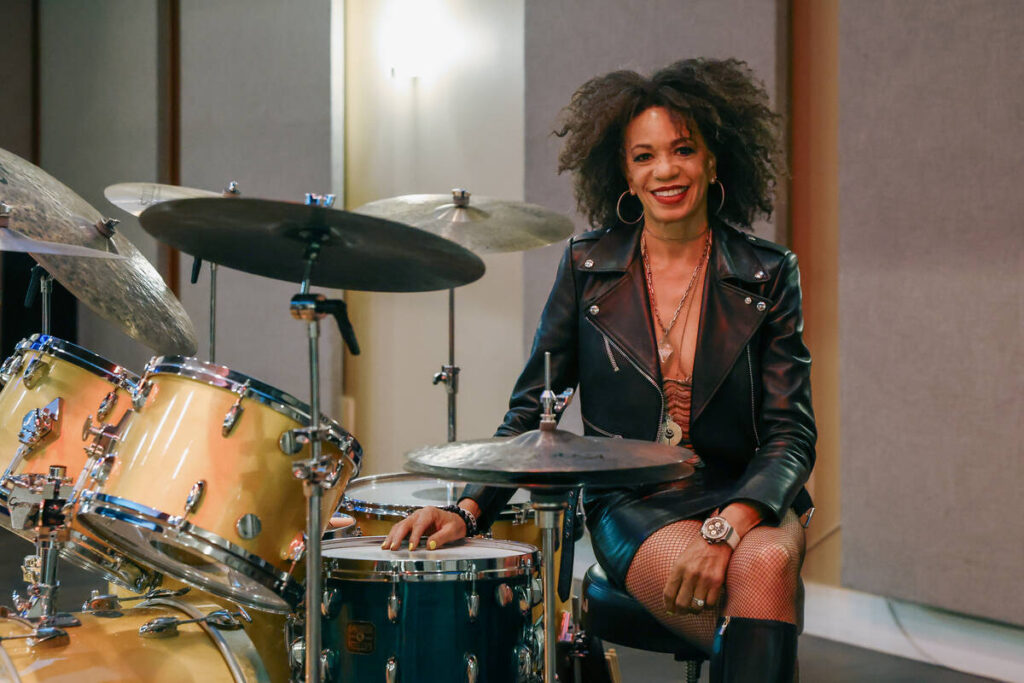 Cindy Blackman Santana stands for a portrait on Tuesday, May 19, 2026, at the Santana offices i ...