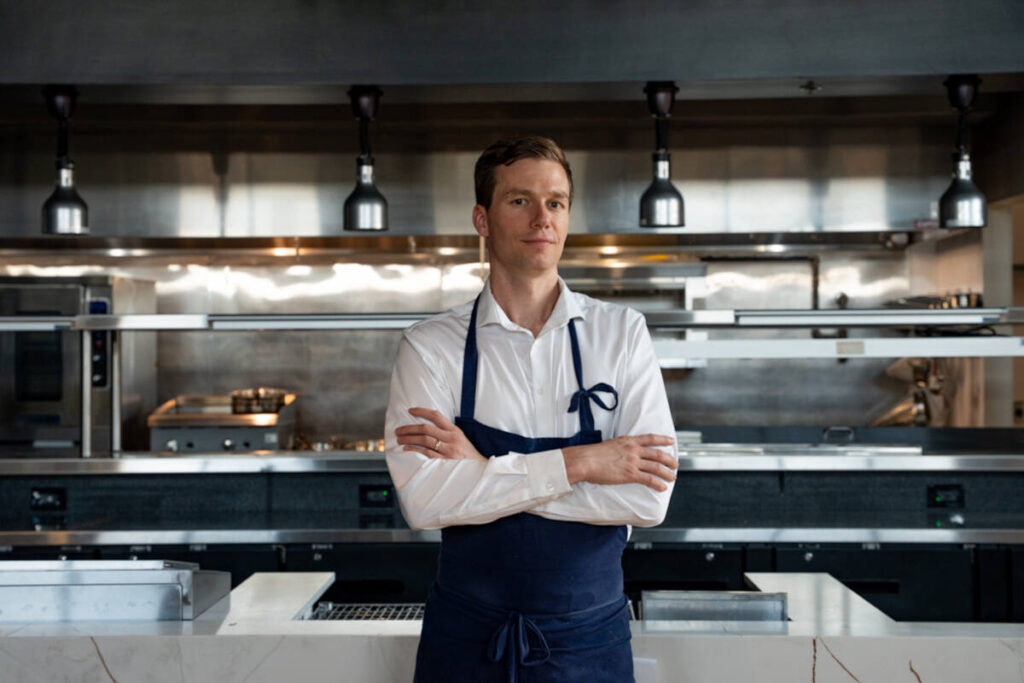 Chef Tyler Vorce in the kitchen of his Lilli by Chef Tyler Vorce that is opening in October 202 ...