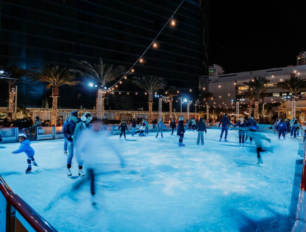 The Oasis Ice Rink at Fontainebleau Las Vegas will open Nov. 19. (Fontainebleau Las Vegas)