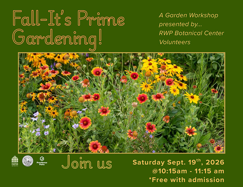 Perennial Garden Workshop "Fall is Prime Time for Gardening"