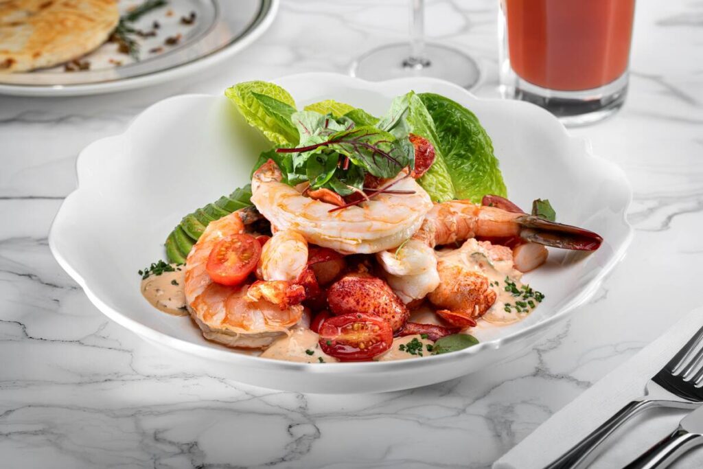 Seafood Louie from Siegel's 1941 at El Cortez in downtown Las Vegas. The restaurant reopens in ...
