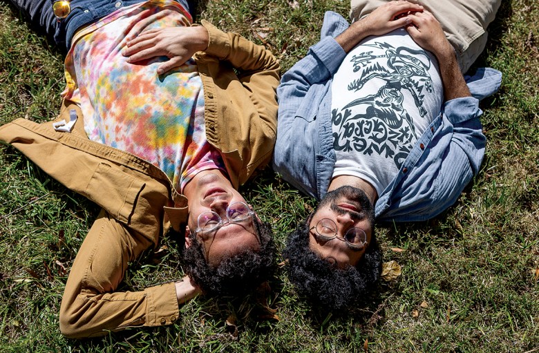 Gabe Anderson and Saman Khoujinian | Photo by Brett Villena