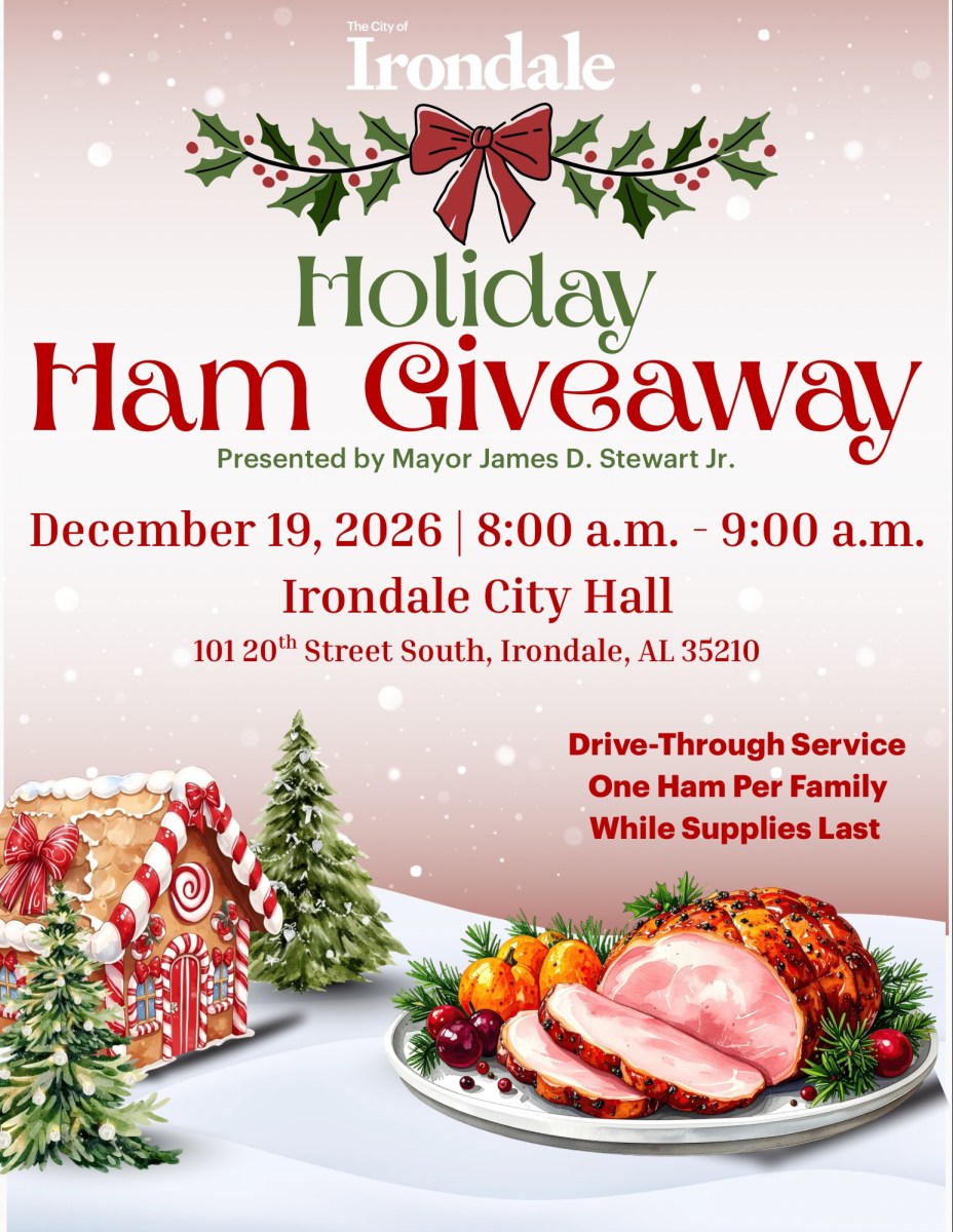 Ham Giveaway 2026.PNG 9 free holiday events in Irondale, from Halloween–Christmas 2026