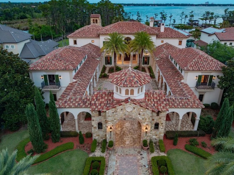 A massive Palladian home is now on the market in Orlando area for $16M